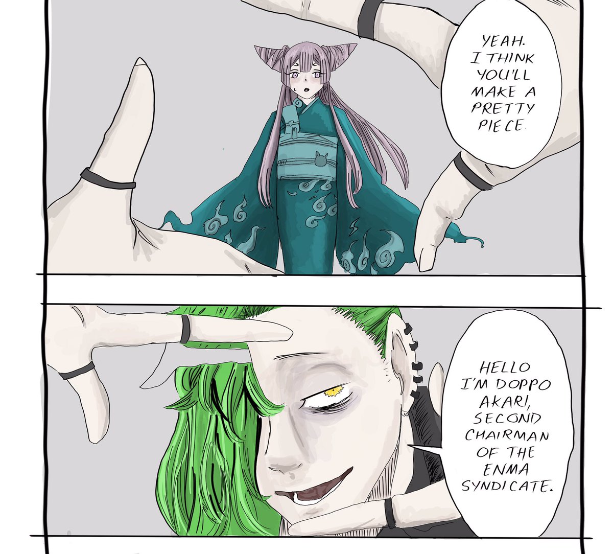 _Officialvermin's tweet photo. Ayashimon panel coloring 🙈 #panelcoloring #ayashimon #digitalart #procreateart https://t.co/wIs55tWufu