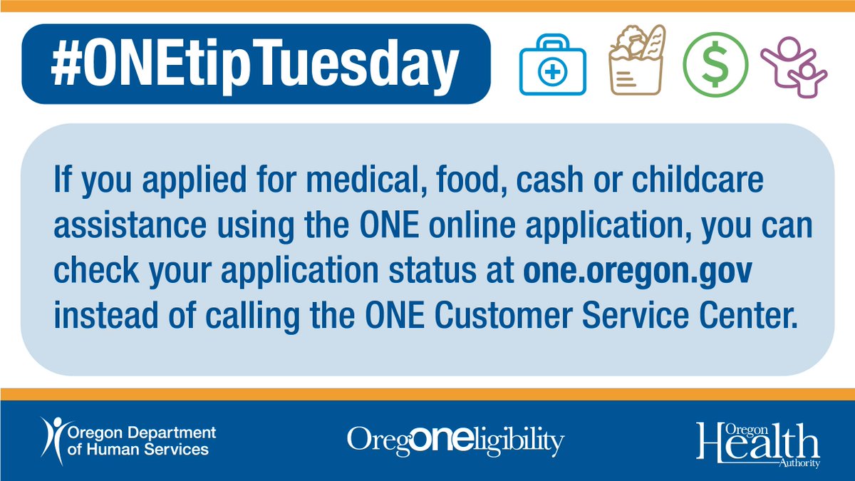 ORHumanServices's tweet photo. There's an unprecedented need for benefits like medical, food, cash and child care assistance. We are working through applications as quickly as possible, but some are taking longer than we’d like. Check out this tip to make your experience as smooth as possible. #ONEtipTuesday https://t.co/OEQPCyUW6P
