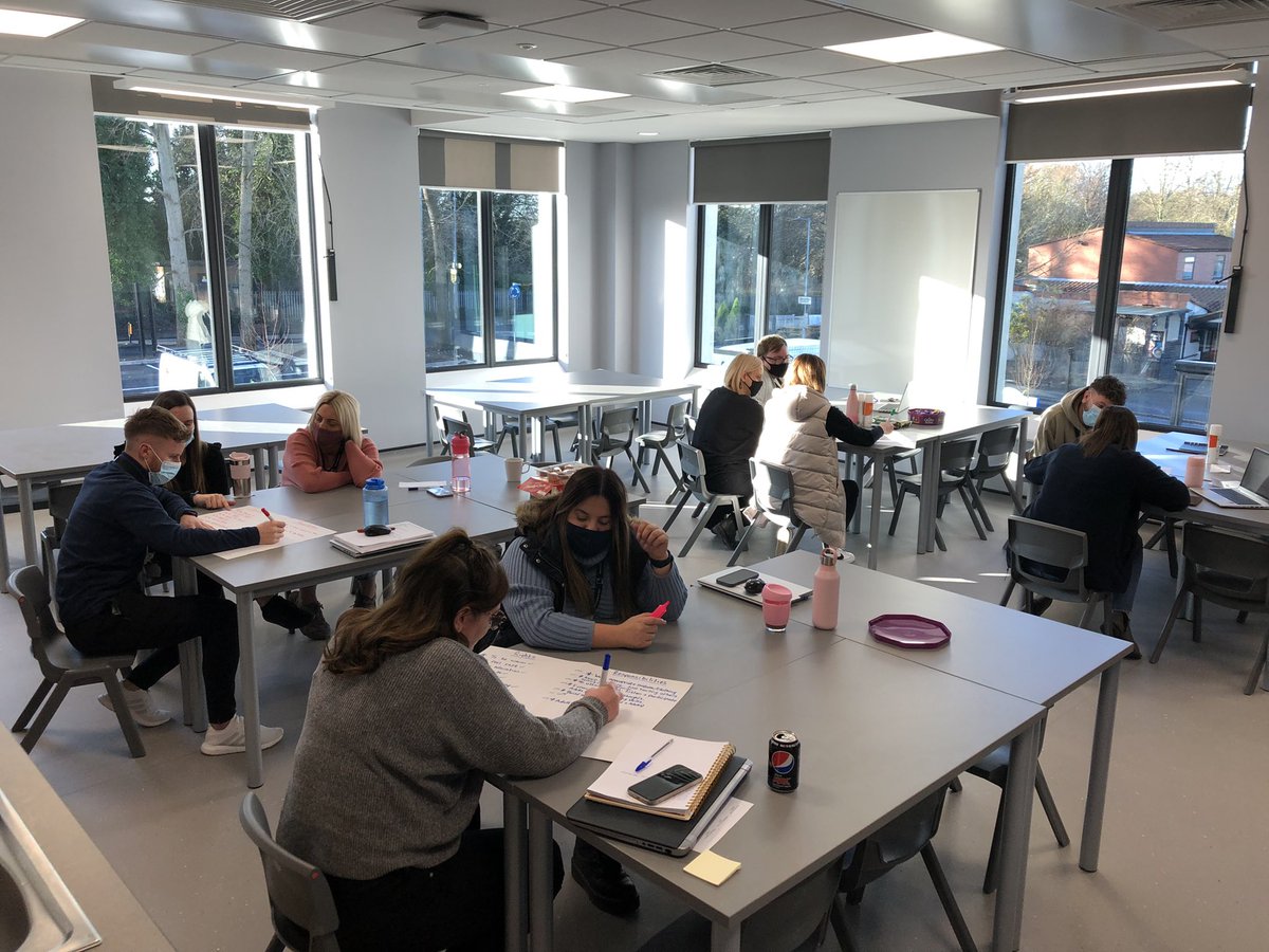 LauraAnneHarkin's tweet photo. Staff training at @Euler_Academy getting ready to welcome our pupils back tomorrow into our new building https://t.co/LpToPeNRWG