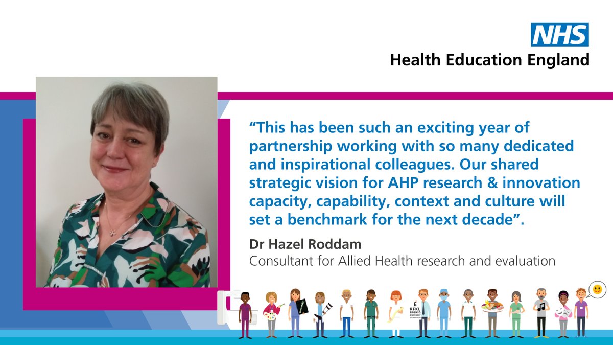 Hazel Roddam, FRCSLT (@hazelroddam1) on Twitter photo Here's YOUR invitation to join us for the public launch of @NHS_HealthEdEng Allied Health Professions' Research & Innovation Strategy, Weds 26th Jan 9.30 - 10.15am Booking link HERE us02web.zoom.us/webinar/regist… Important Implementation Phase work getting underway now <a href="/OfficialCAHPR/">OfficialCAHPR</a> Here's YOUR invitation to join us for the public launch of @NHS_HealthEdEng Allied Health Professions' Research & Innovation Strategy, Weds 26th Jan 9.30 - 10.15am Booking link HERE us02web.zoom.us/webinar/regist… Important Implementation Phase work getting underway now <a href="/OfficialCAHPR/">OfficialCAHPR</a>