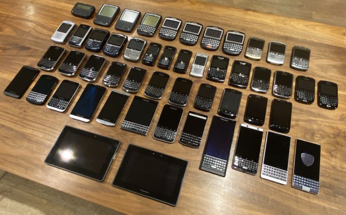 cbctom's tweet photo. A good friend of mine has 51 Blackberry devices collected over 18 years. He’s a tech whiz and loved them. 

As of today, none works anymore. https://t.co/cxZxvavyCo