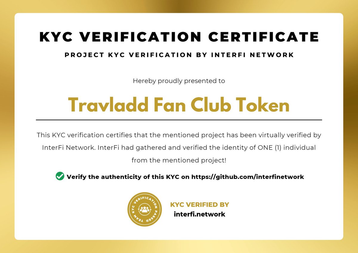 DaCryptoGeneral's tweet photo. $TFC  Travladd Fan Token is an effort to appreciate &amp; recognize the achievements of crypto legend Travladd

✅Audit &amp; KYC with Compliance
✅LowTransaction Fee
✅Community Driven

🤑Buy: https://t.co/qAlDcok9oj
📱Tg:https://t.co/iQFl5r3JlF
🌎 website : https://t.co/Mc4jyfNf1F https://t.co/PW6cAJEht9