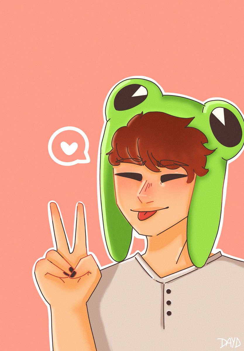 daydarts's tweet image. Frog hat!! :]
@badlinu 
#mcytfanart #mcyt #badlinu #badlinufanart #illustration 
@artists_mcyt