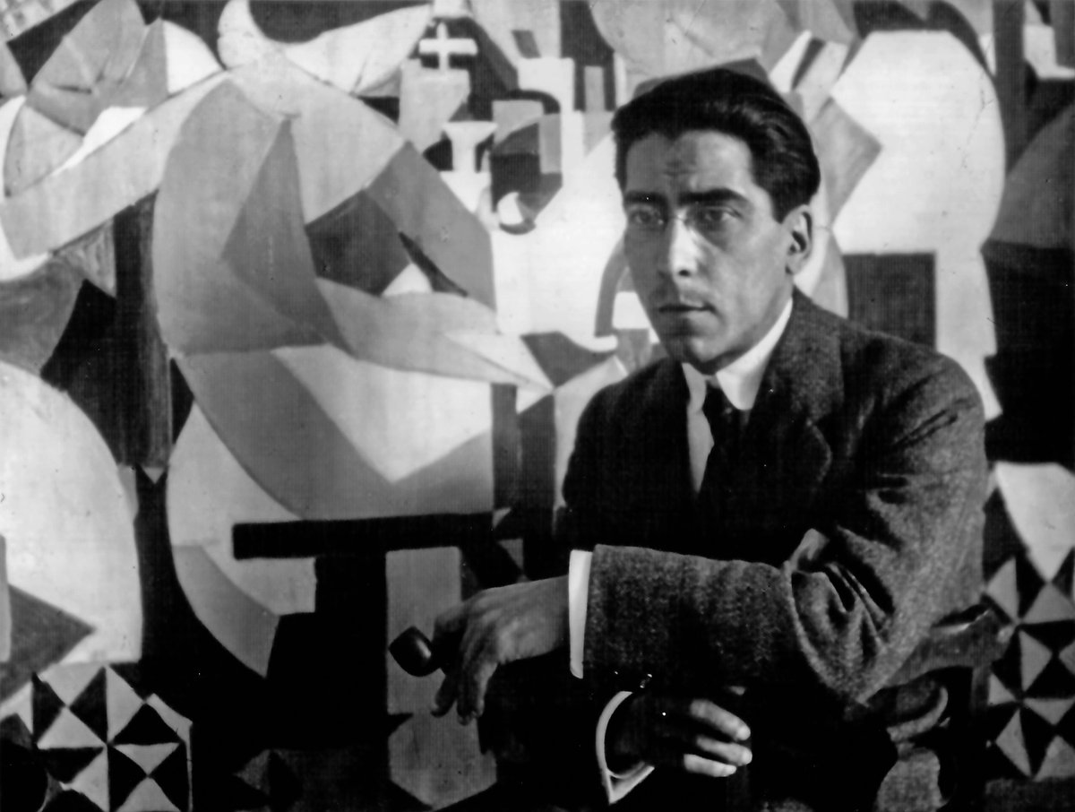 museomalba's tweet photo. 🎯A 132 años de su nacimiento, hoy recordamos al gran artista uruguayo Rafael Barradas (Montevideo, 1890-1929), pionero de la vanguardia internacional y referente cultural ineludible de principios del siglo XX.

@AguerreEnrique @MuseoMNAV @MEC_Uruguay https://t.co/HSllY8zXca
