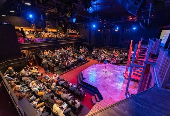 A view of our sold-out house last night for I Don’t Speak Spanish by David Ramón Zayas!