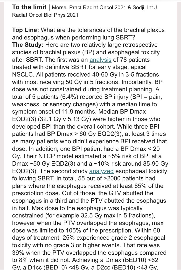 Thanks @QuadShotNews for highlighting our work showing that tumors near or abutting the esophagus can be treated safely with #SABR. @Ryan_B_Ko @michaelsbinkley @ThePHASERGuy @MFGensheimer @max_diehn @BLoo_LT_SABR redjournal.org/article/S0360-…