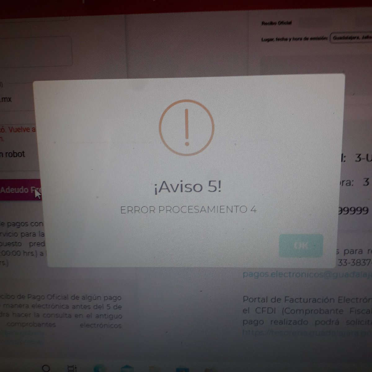 RicoTesy's tweet photo. @informador  Llevo 2 dias intentándolo. Tendre que ir a la recaudadora. https://t.co/W9y1j89GuE