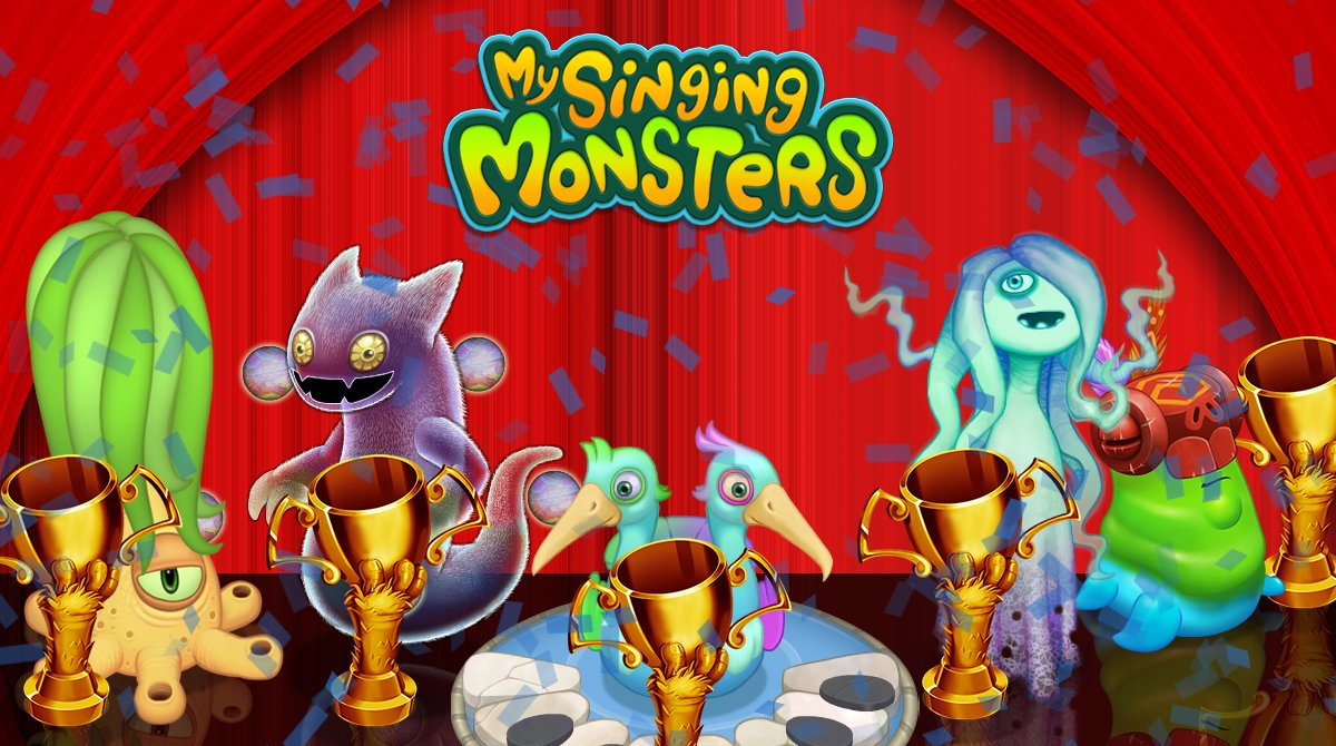 SingingMonsters's tweet photo. Last month we held the first Annual Monster Awards, where the community voted on their favorite Monsters in a number of categories! 🏆

Today we're proud to present our winners: https://t.co/60tLHQLdWe