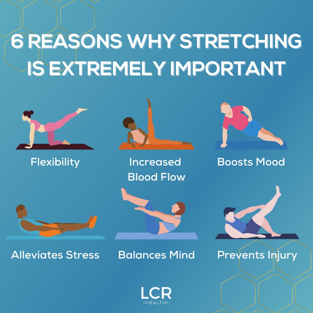 LCRHealth's tweet photo. Need a New Year's resolution? A great and simple one is stretching! 🙆🏼‍♀️ Stretching may seem small, but it is a great way to meet your health goals. View these benefits and visit the link below for some stretches you can do today 📲

https://t.co/QkkoKVcIWs

#LCRHealth #Fitness https://t.co/basFhxF7oC