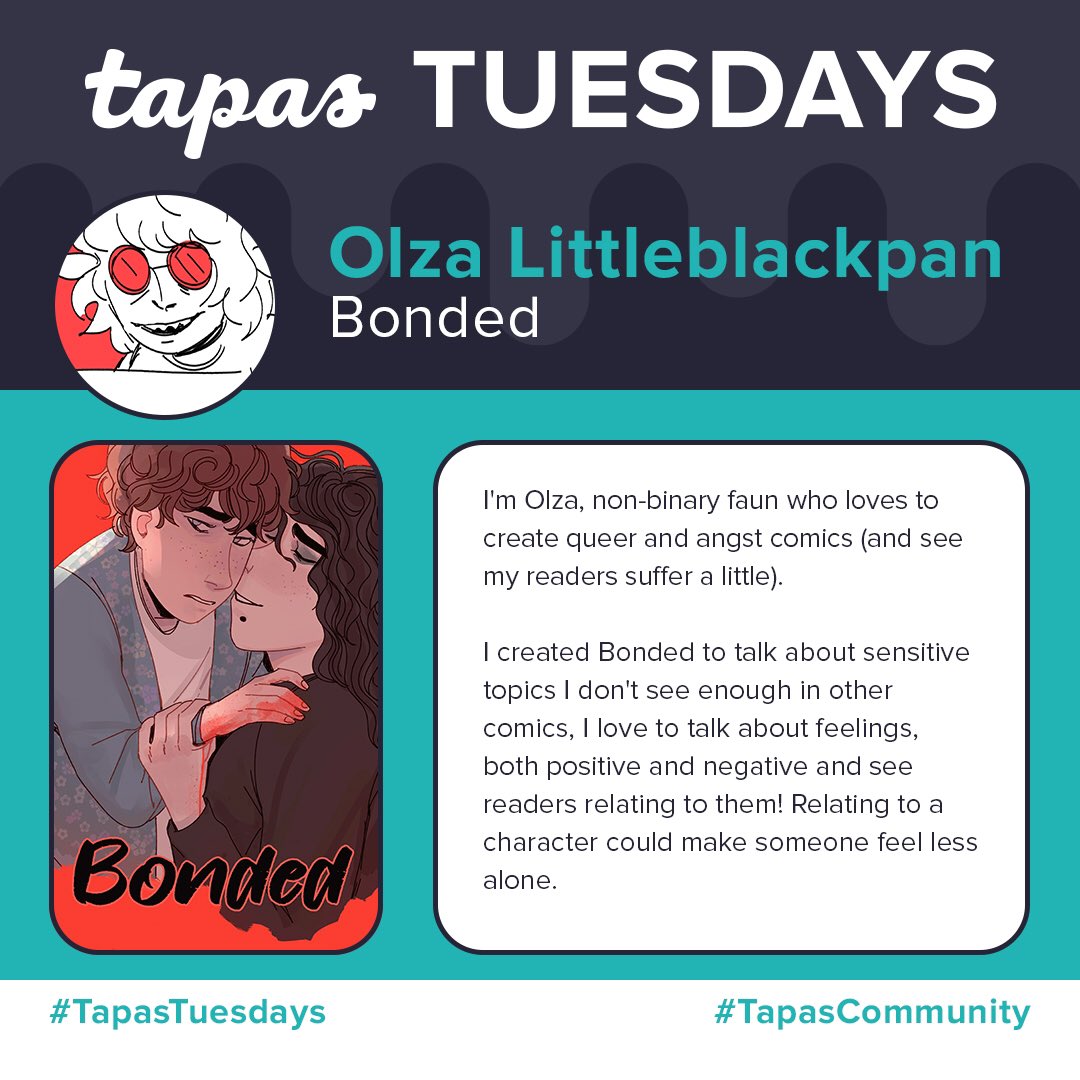TapasCommunity's tweet photo. Credit: @littleblackpan’s Bonded https://t.co/HpHJ0Z4o9m