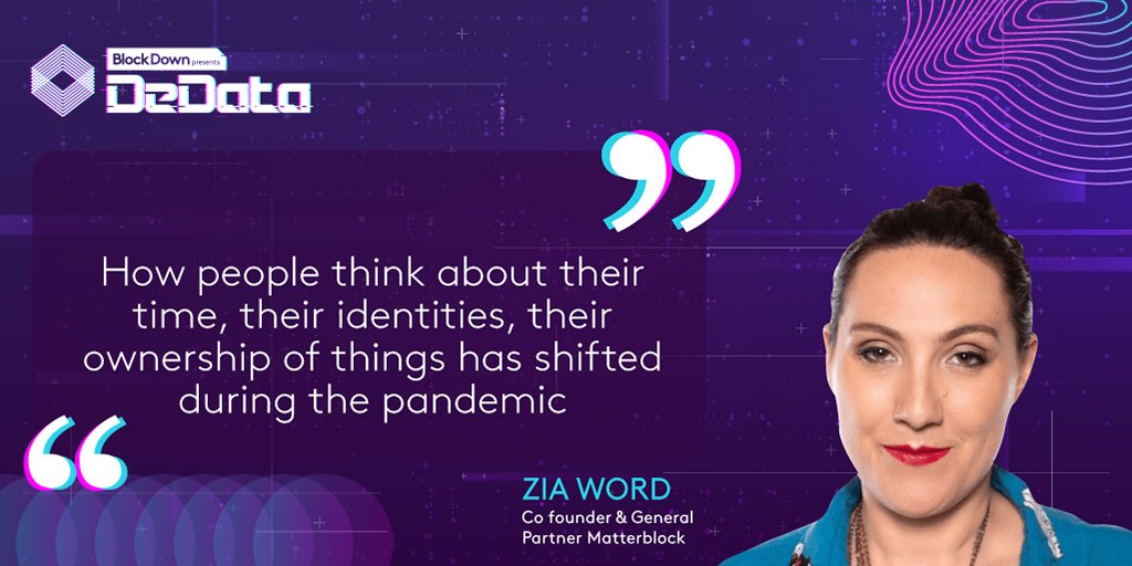 BlockDownConf's tweet photo. Very true words from @ziaword Co-founder &amp; General Partner of @MatterblockVC!
#Blockdown2021 https://t.co/HgFDJM80Q0