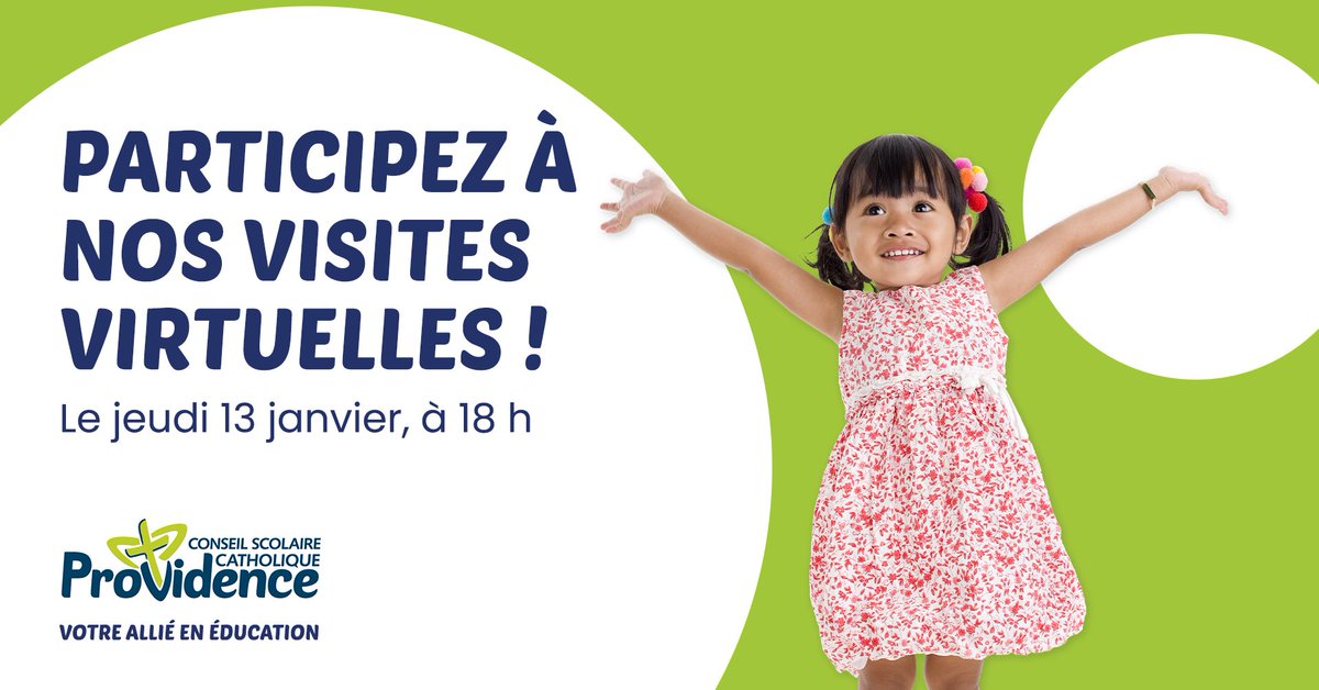 Le 13 janvier, découvrez l'école catholique de votre quartier et tous les avantages qu'offre une éducation catholique de langue française! <a href="/CscProvidence/">Csc Providence</a> 
Réservez votre place à MonEcoleFrancaise.ca