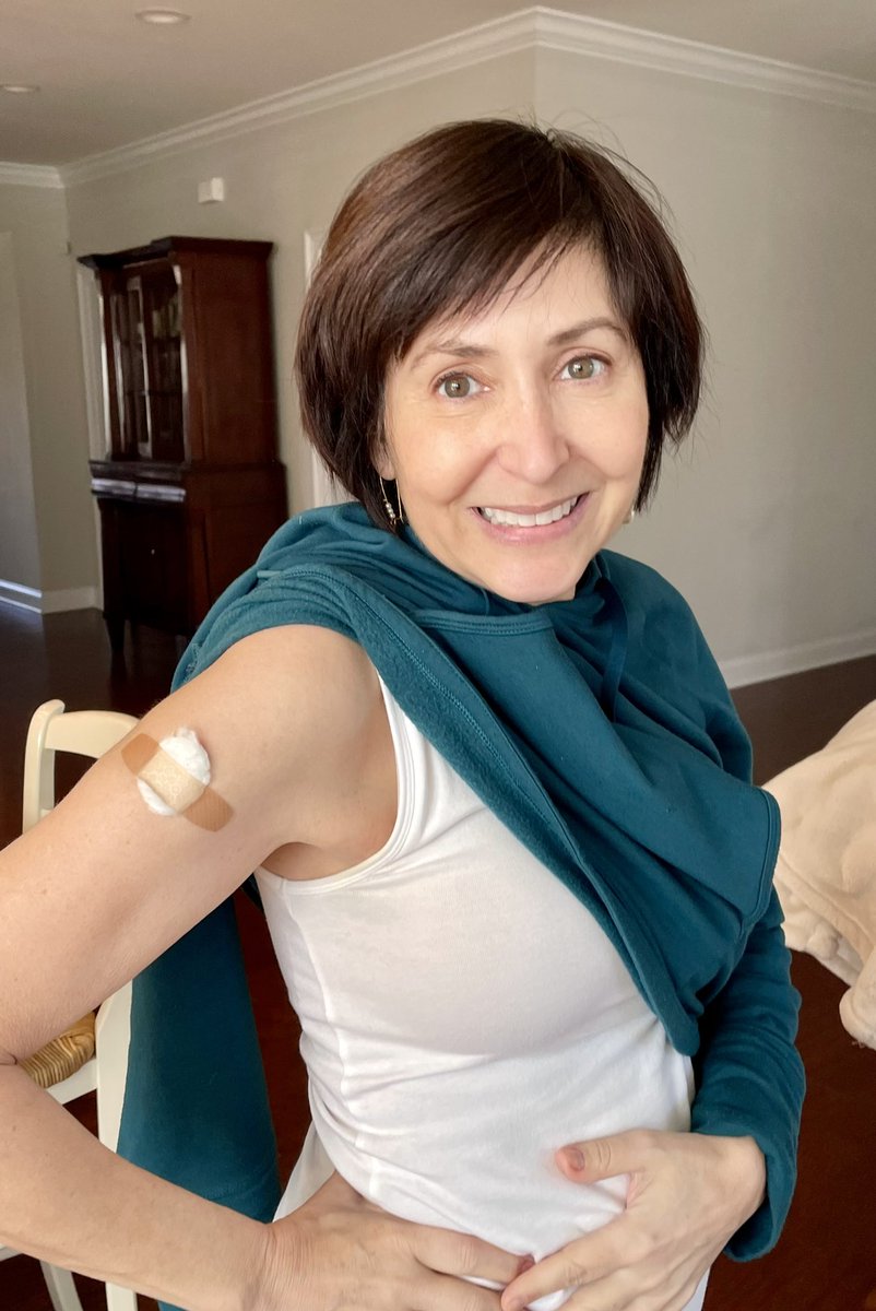 Booster #2 because I fought cancer too hard last year to give in to COVID #vaccines #cancer #COVID19 #cancersurvivor #MammogramsSaveLives  #BlessedAndGrateful
