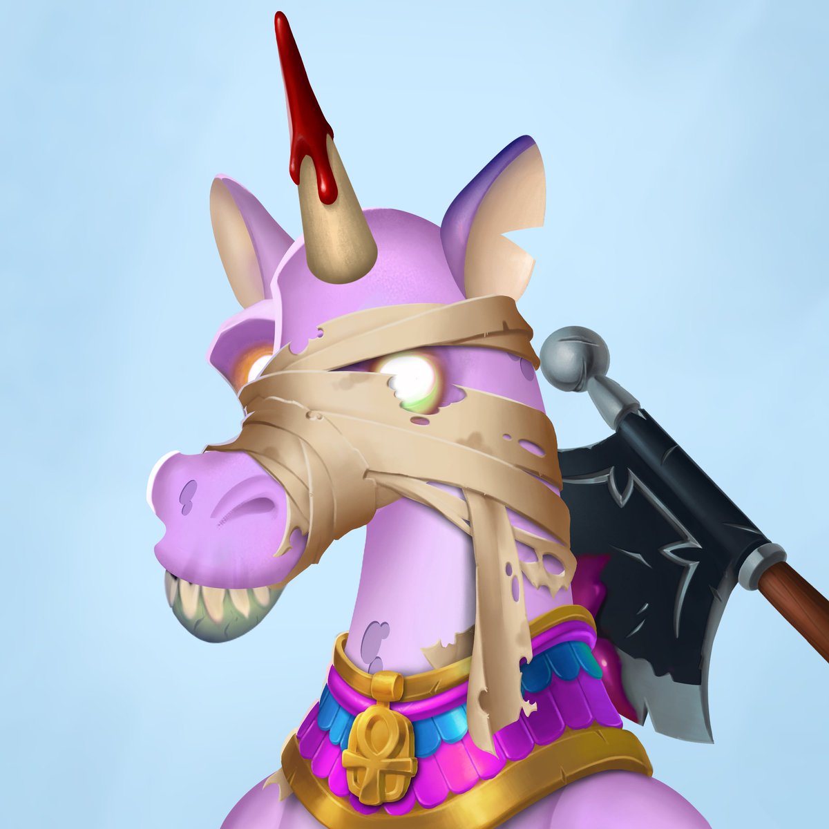 rogers129's tweet image. Just picked up this awesome zombie uni from @U_UnicornsNFT for breeding season! Can’t wait to see what the cute Gen 2 uni looks like 🦄🦄 #UGMI #U_Uforall