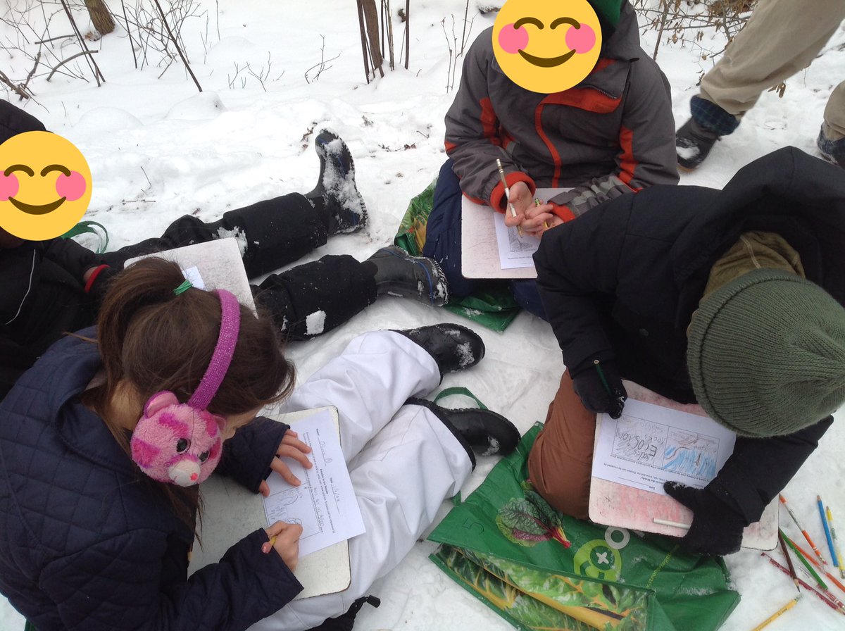 ClassBrockway's tweet image. A snowy visit to the woods to investigate #erosion #cpsmith #bsdvt #optoutside