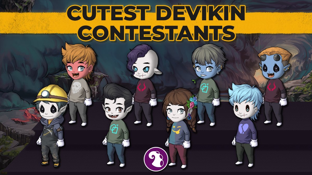 devikins_game's tweet photo. It's time for the Cutest Devikin Contest! 😍

Voting begins tomorrow, but in the meantime feast your eyes on the selected eight who will take part in our newest pageant!

#devikins #devikinsbeta #NFTs #gamefi #crypto https://t.co/iZvGLK9zl7