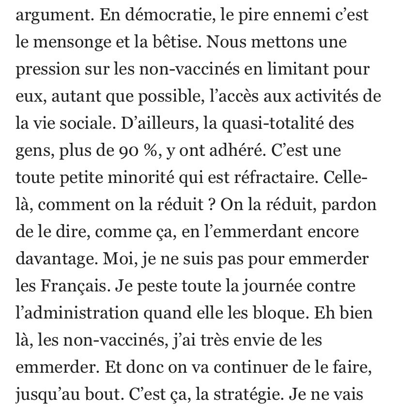 mwesfreid's tweet photo. Face aux lecteurs du @le_Parisien , Macron n’a pas mâché ses mots sur les antivax….  https://t.co/yunHIicSMe https://t.co/6njZSXd73U