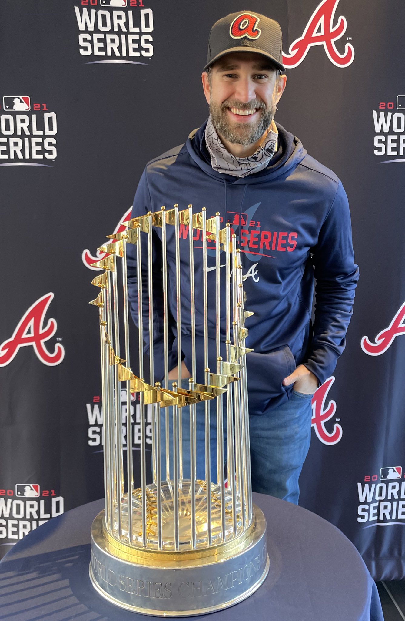 Braves Retail on X: Take a photo with the World Series Trophy