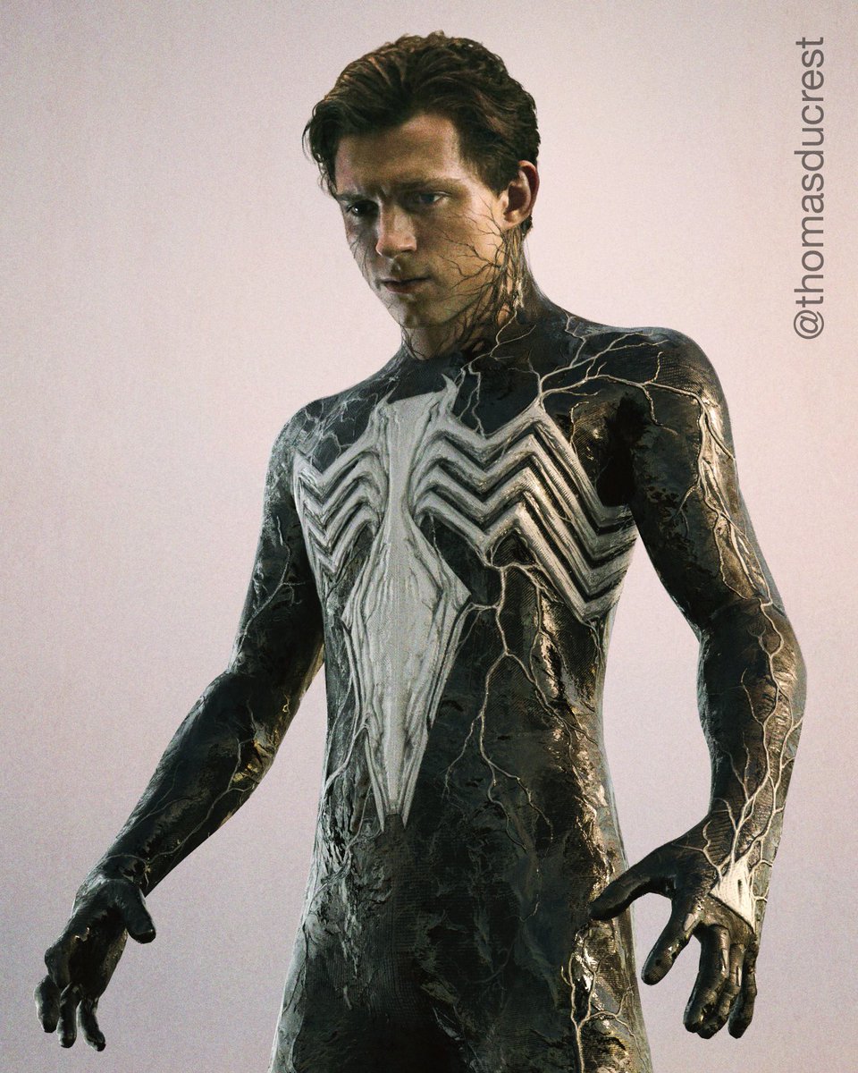 ThomasduCrest's tweet photo. While I wait for the greenlight to show the work I did for #spidermannowayhome , here is a small take on what might come next 😉

#spiderman #nowayhome #venom #darksuit #symbiote #tomholland #conceptart #spiderman4 #artistsontwitter #characterdesign #artwork #spiderverse https://t.co/ftBEqhKR5v