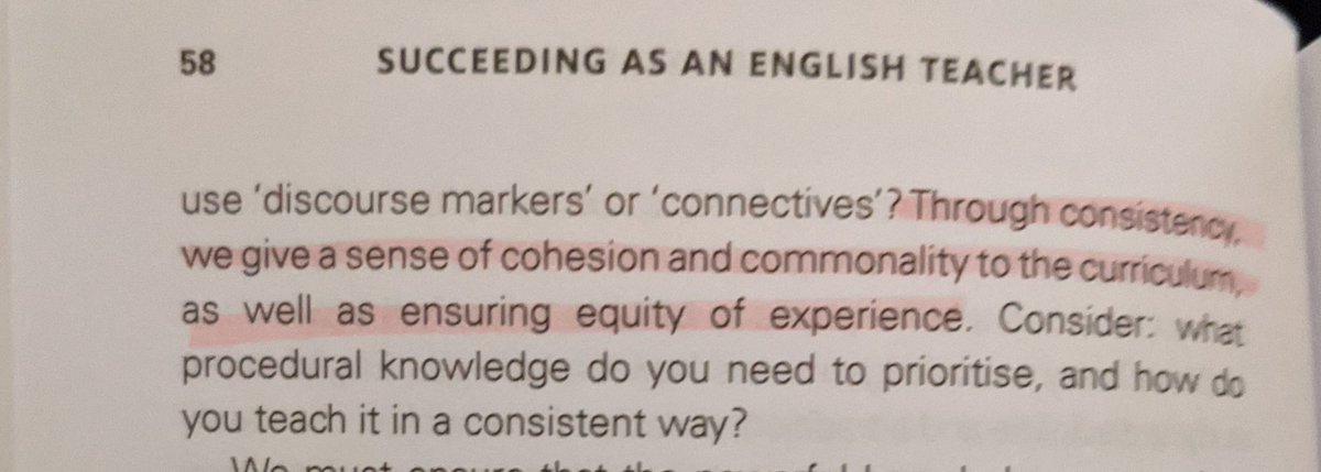 missstewartb's tweet image. Finding Succeeding as an English Teacher a great read so far. Lots to think about. 

Particularly like this section about procedural knowledge. #SuccessinEnglish