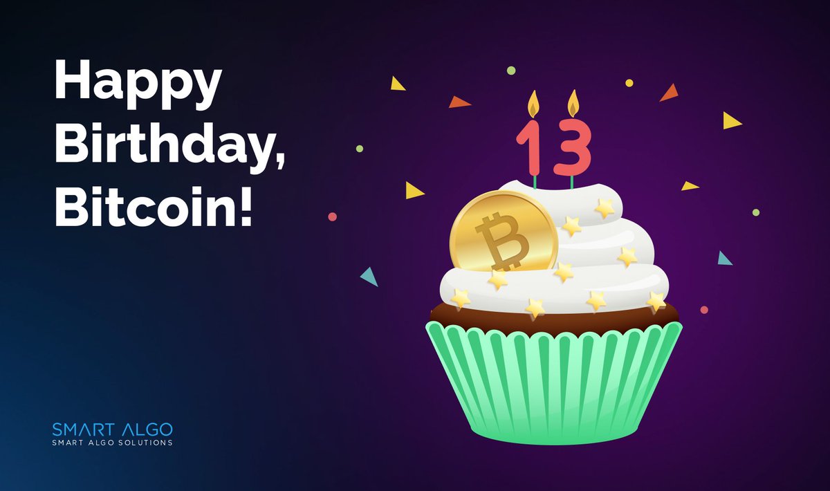 AlgossSmart's tweet photo. 🎂Happy Birthday, Bitcoin!

Love it or hate it, Bitcoin can be a powerful force for good — and it’s here to stay, writes Peter Vessenes, co-founder of The Bitcoin Foundation. Bitcoin's genesis block was mined 13 years ago!

#btc #bitcoin #cryptotrading #crypto https://t.co/2eNag6WulY