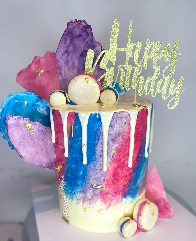 Watercolour abstract paint cake instagram.com/p/CWByunusI3k/…