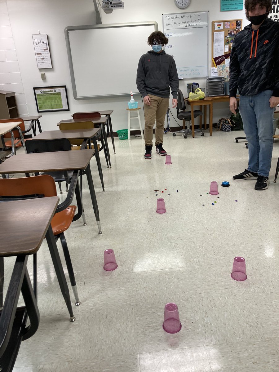 MrsBr0wnEnglish's tweet photo. Trust and communication obstacle course in Speech #twolves7pridemhs https://t.co/4wEkWygIrE