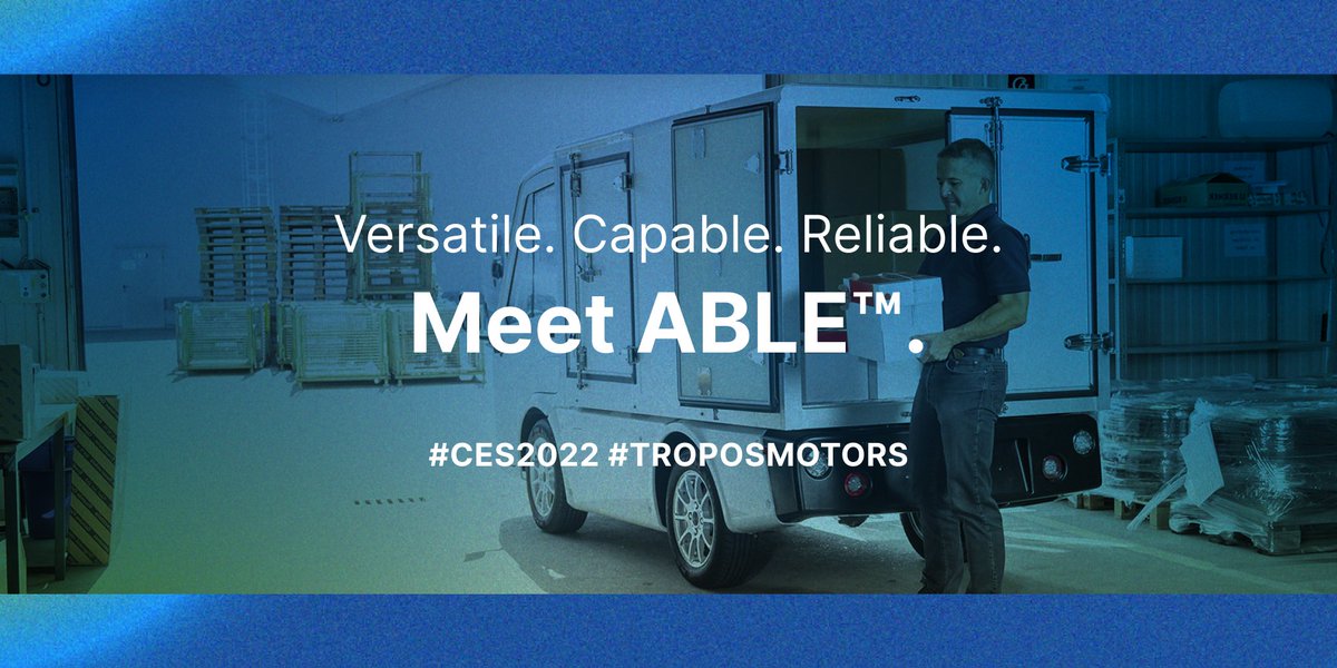 Come see how our ABLE™  platform demonstrates #smartmobility at #CES2022.