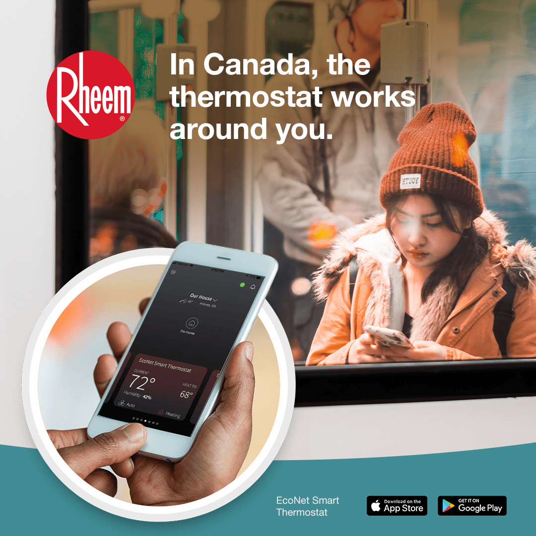 farley_inc's tweet photo. Some days you’re working from home, other days you’re commuting to and from the office. Then, there’s the kids and their ever-changing after-school activities. The Rheem® EcoNet® Smart Thermostat adjusts to your family’s schedule so you can save on energy and … https://t.co/kLkloIr6YN