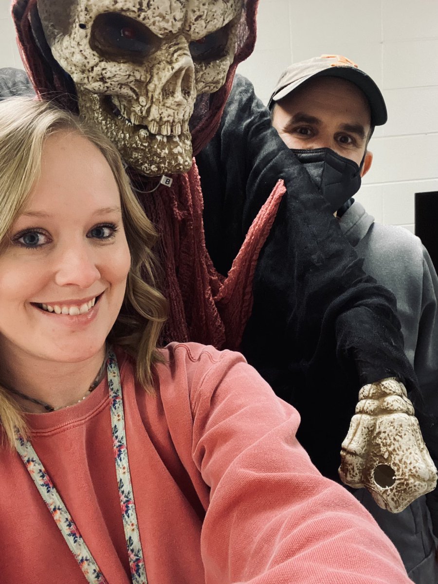 Herman is upset @SGMcClard ordered him back to the closet today. Had to get one last selfie. <a href="/chrisfreeman116/">Chris Freeman</a>