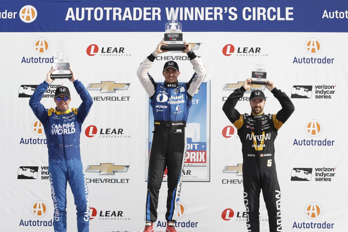 detroitgp's tweet photo. Happy Birthday wishes to @GrahamRahal! Who can forget Graham’s dream weekend on Belle Isle in 2017 when he became the only driver to sweep the @Chevrolet #DualInDetroit @IndyCar weekend at #DetroitGP? We celebrate with a look back at the “Graham Slam” in the Motor City. #HBD https://t.co/vqu9DtXmfZ