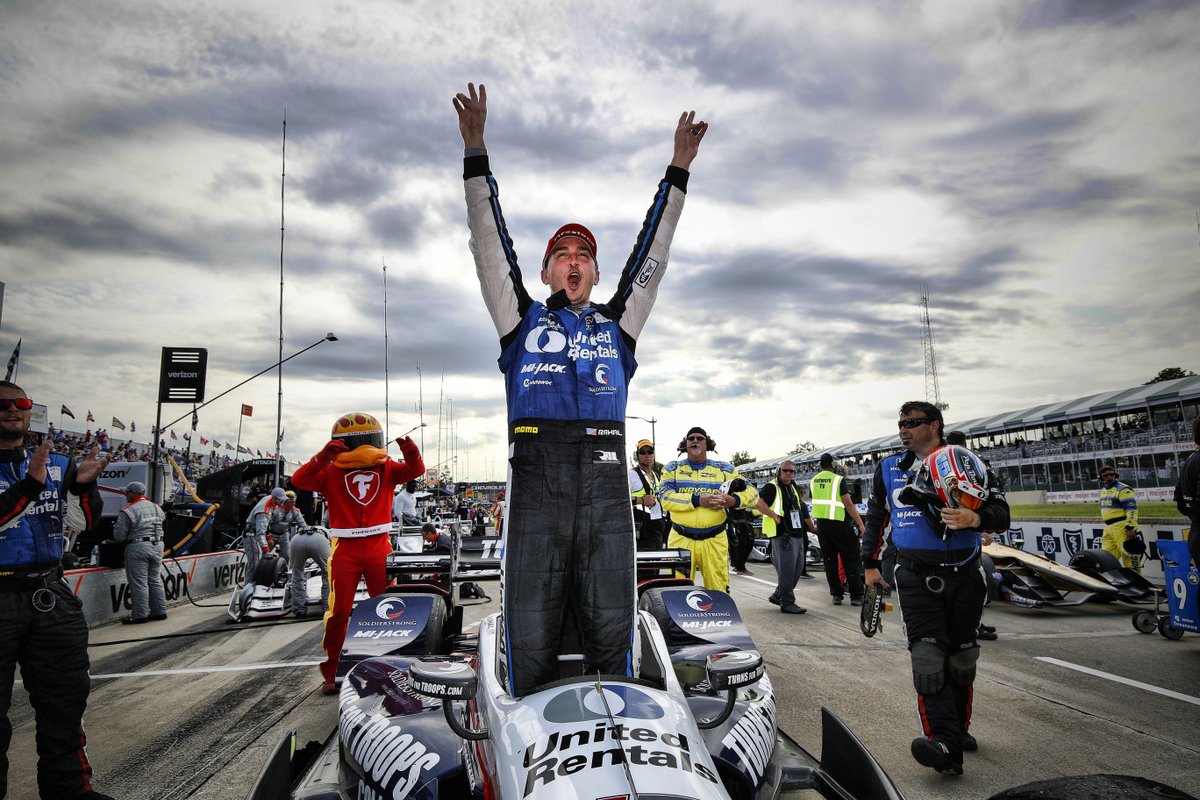 detroitgp's tweet photo. Happy Birthday wishes to @GrahamRahal! Who can forget Graham’s dream weekend on Belle Isle in 2017 when he became the only driver to sweep the @Chevrolet #DualInDetroit @IndyCar weekend at #DetroitGP? We celebrate with a look back at the “Graham Slam” in the Motor City. #HBD https://t.co/vqu9DtXmfZ
