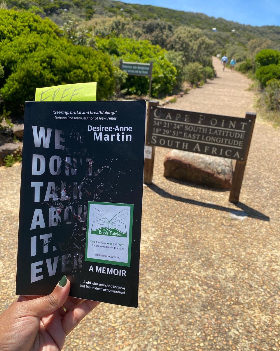 bookfairies_ct's tweet photo. One of the first bookdrops for 2022, this brutally honest mesmerizing memoir by Cape Town Author(signed copy) was placed at the information centre  of the Cape Point Lighthouse tourist attraction.

#ibelieveinbookfairies #wedonttalkaboutitever https://t.co/2RtMsfmJYp