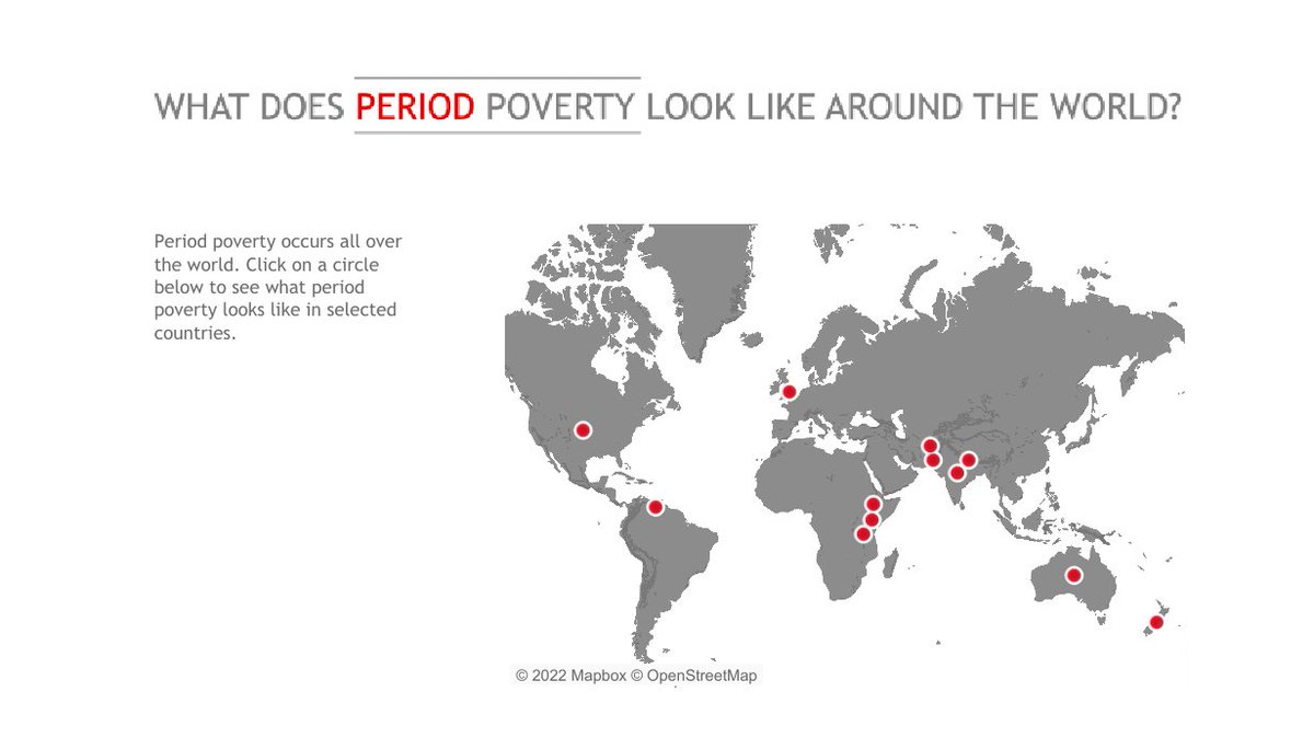 An estimate of 500 million women worldwide lack access to sanitary products and education about menstrual health. Explore this #VOTD by <a href="/ScottKimly/">Kimly</a> to learn about this important issue and the repercussions. tabsoft.co/331LcuQ