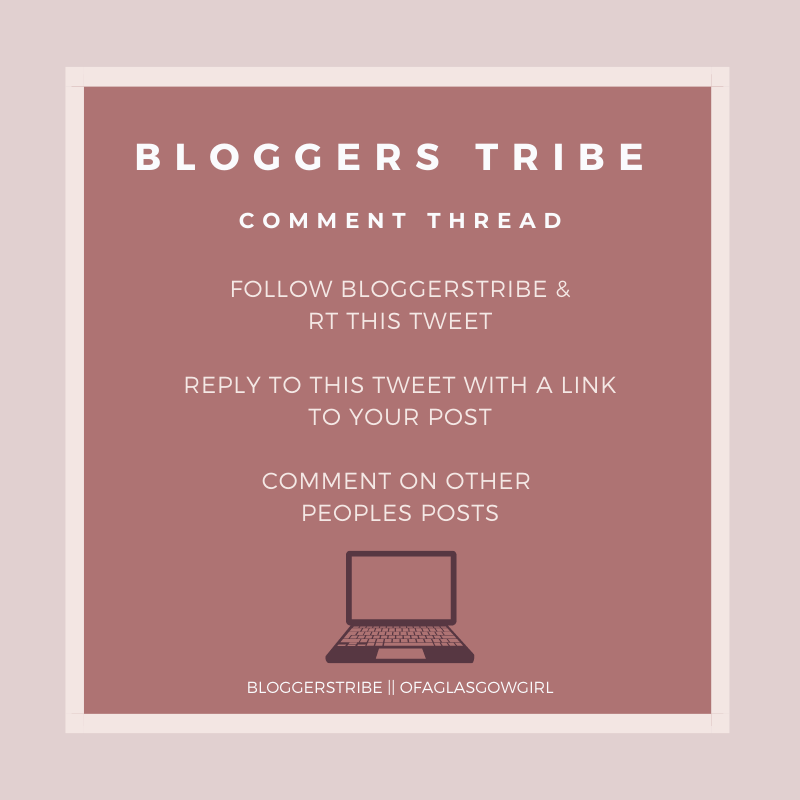 Sunday Blog Comment Thread 😊

✨ Leave your blog/post link 
✨ Comment on others posts 
✨ RT &amp; Like for more exposure 
✨ Have fun 

- <a href="/ofaglasgowgirl/">Ofaglasgowgirl 💻 Lifestyle Blogger</a> || <a href="/JLCreate/">Jordanne</a> 

#bloggerstribe