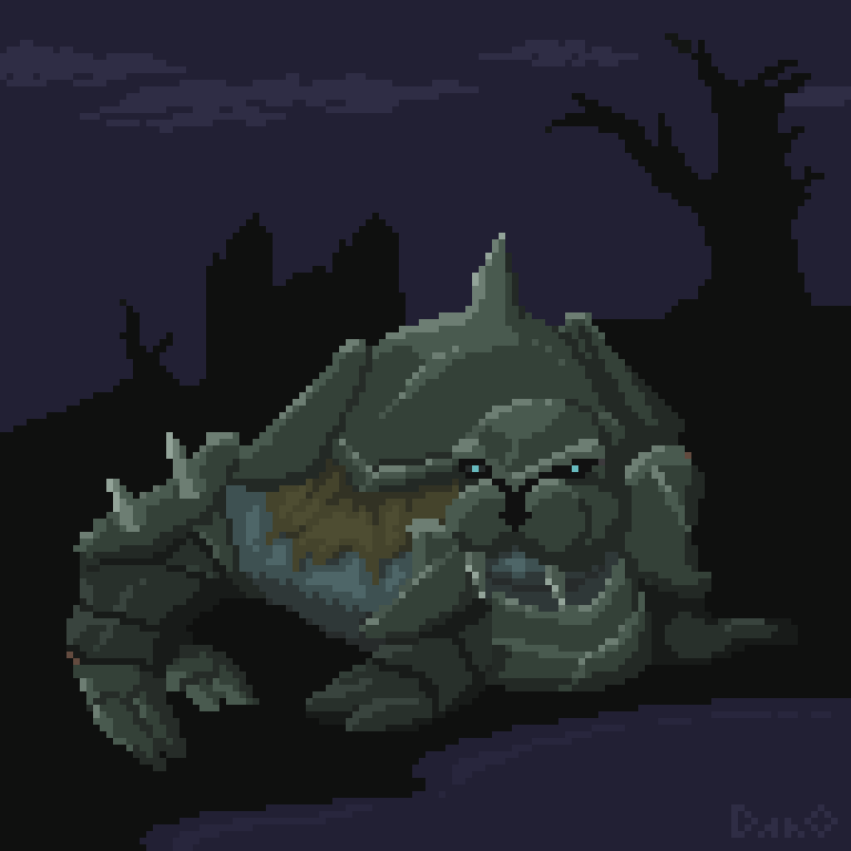 DanoLefourbe's tweet photo. Morsekaiser (a pun that only works in French) #pixelart #fanart #LeagueOfLegends https://t.co/zVHhHxyr2L