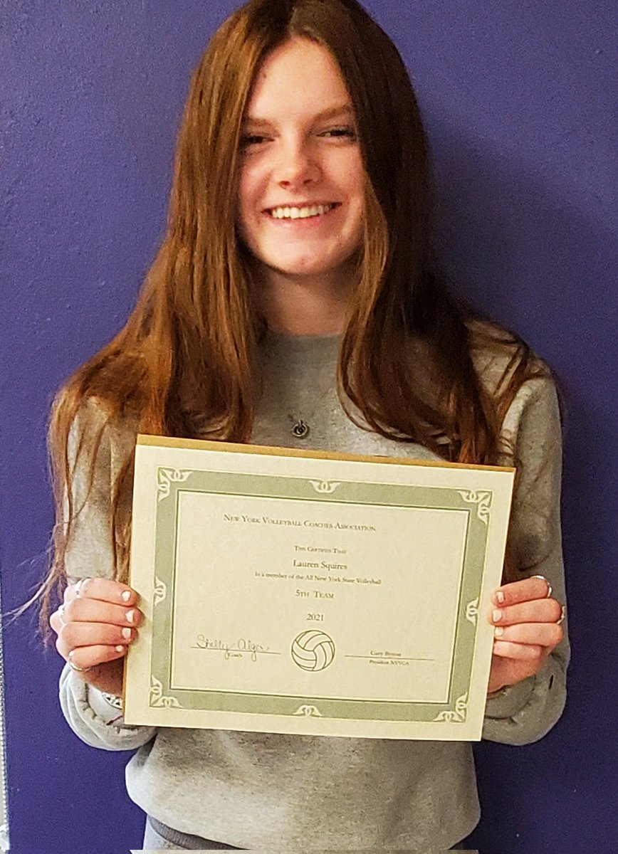 Congratulations to <a href="/lsquires22/">lauren squires</a> for being named 5th Team All-State in Girls Volleyball for the '21 season. <a href="/norwichcsd/">Norwich City School District</a> <a href="/norwichhighfans/">PURPLE TORNADO</a> <a href="/nhstvstudio/">NHS student news💜🤍</a> <a href="/ScottRyanNCSD/">Scott Ryan</a>