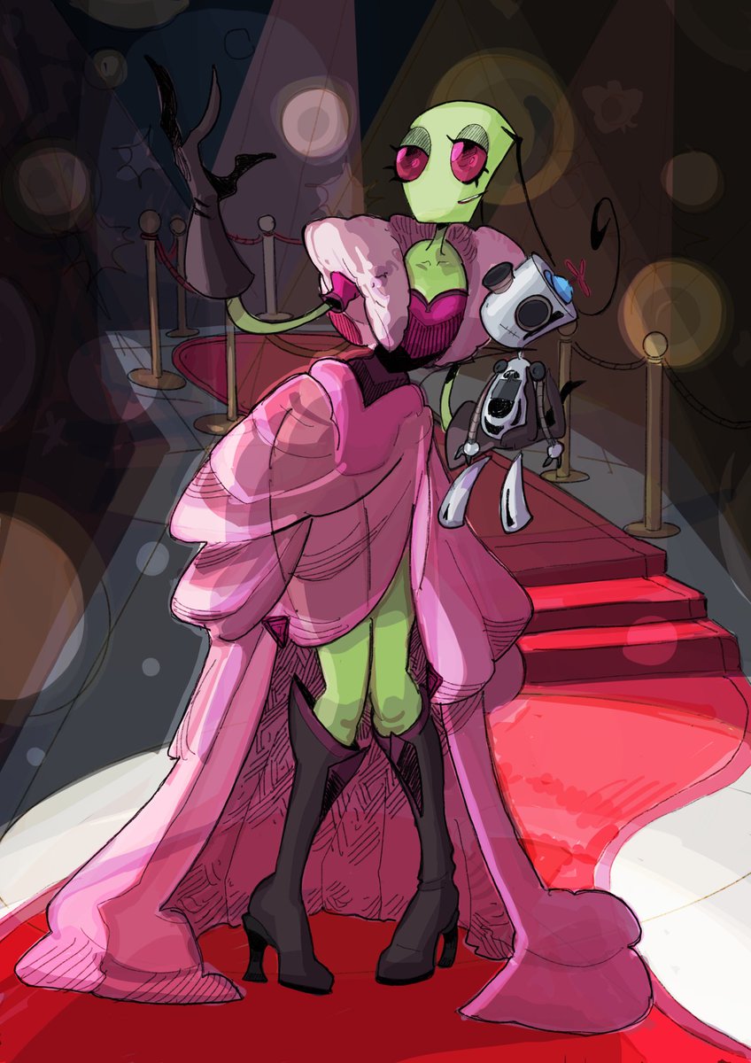 Divin_Thanatos's tweet photo. #commissionart #invaderzim #invadertenn #irken  #characterdesign 
Faite place of Lady Tenn <3 https://t.co/p3BXimPInB