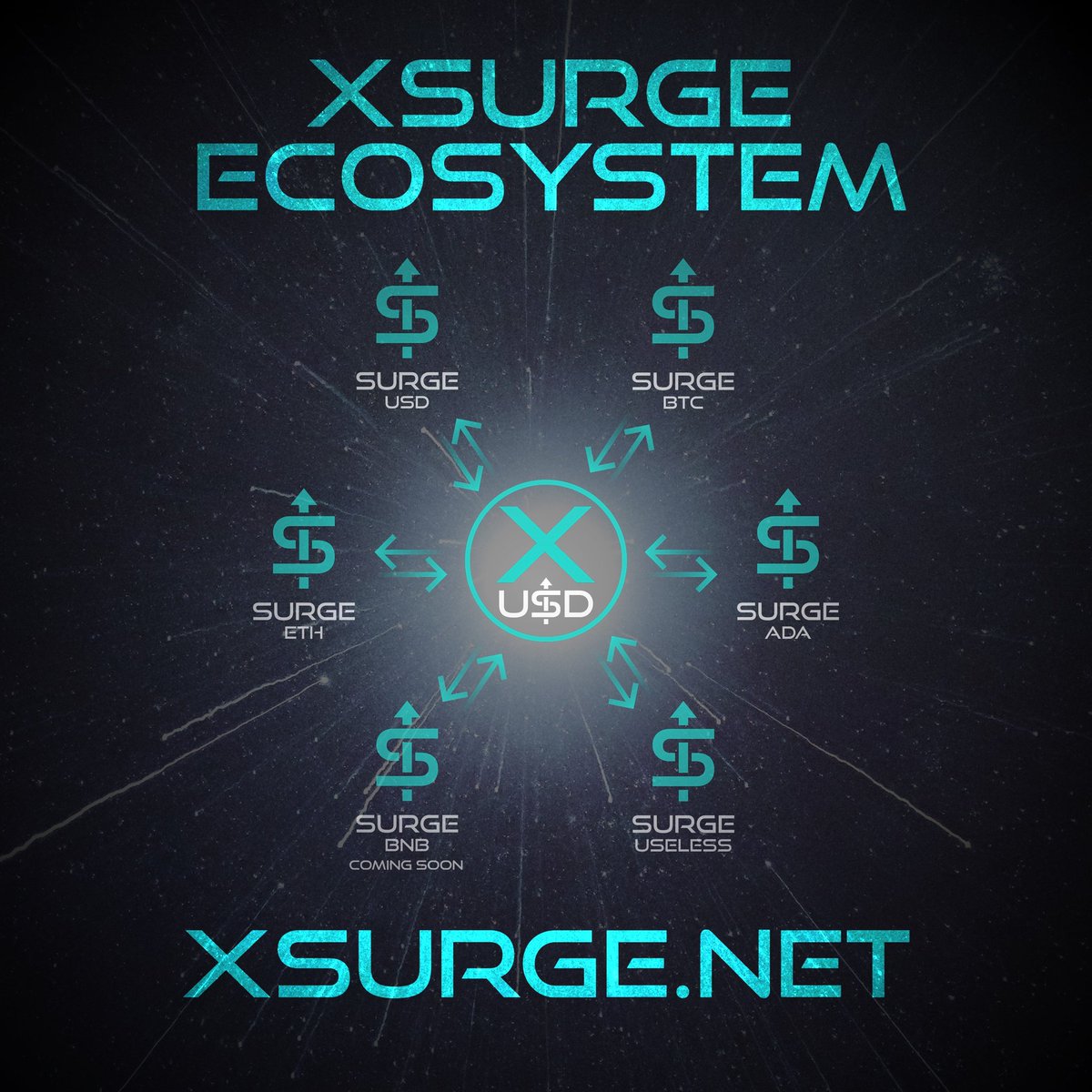 #xUSD and ALL XSURGE tokens now have ONE CLICK PRICING INFORMATION!

Plug in your BEP(20) wallet address to the following:

xsurge.net/#/my-holdings

- Set values for underlying assets to track increases.
- Show values after sell tax.
- Select a display currency.

#BuytheRise