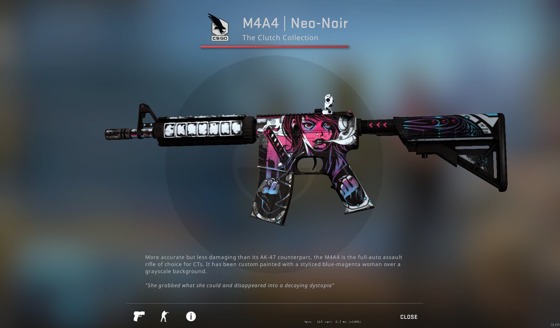 Neo noir m4a4 float фото 1