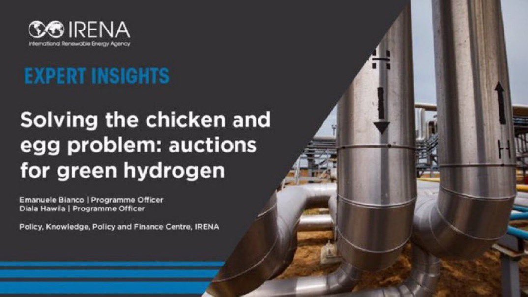 The World #EnergyTransitions Outlook by <a href="/IRENA/">IRENA</a> includes #GreenHydrogen as one of the main solutions to achieve the 1.5°C climate goal.

#IRENA experts explore the barriers, and solutions to what they call "the chicken and egg problem" of green hydrogen: bit.ly/394L51F