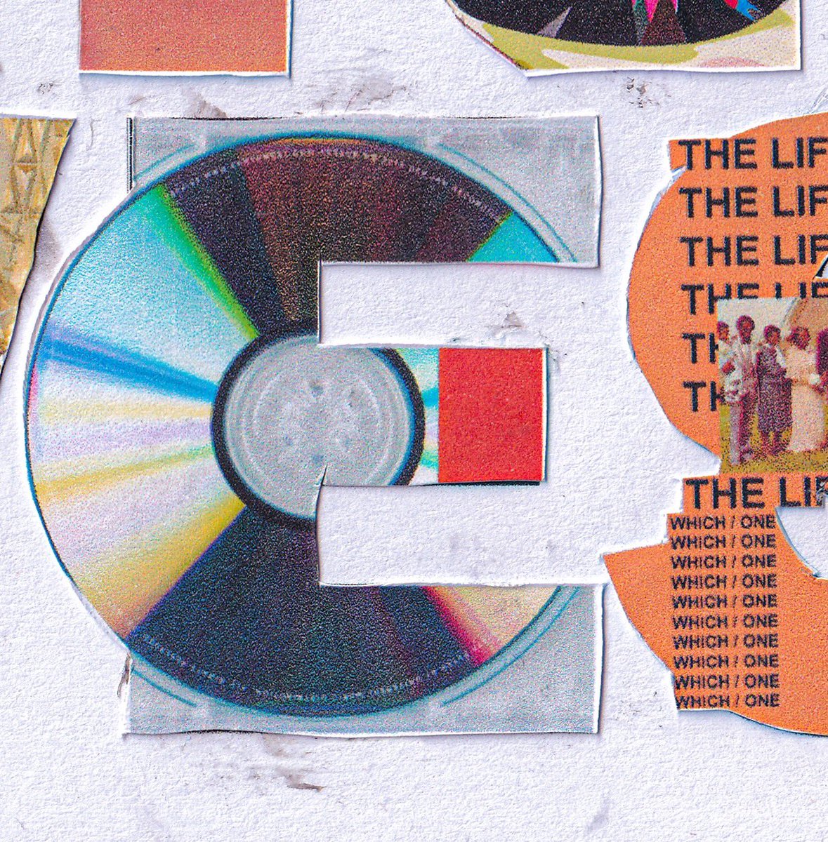 bykxng's tweet photo. K A N Y E W E S T Typography by me. Every letter is themed after a kanye album https://t.co/ydgMZEogLi