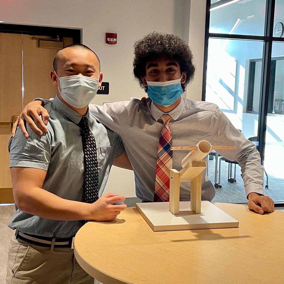 fairfieldprep's tweet image. Honors Physics students are designing and building catapults to achieve specific distance goals and learning about the laws of motion. Mr. Ford’s class tested their designs in the McLeod Innovation Center. #BeIgnited #BeInnovative #PrepSTEM #handsonlearning