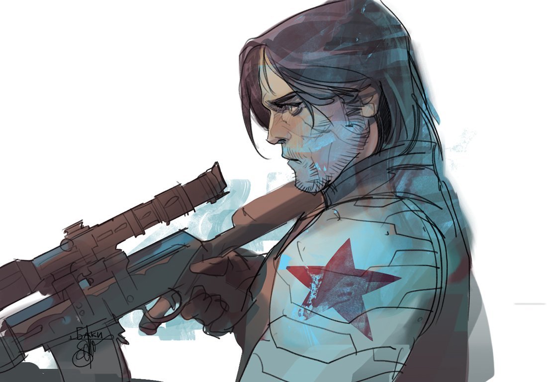 BuckyFiles's tweet image. Bucky Barnes by Otto Schmidt