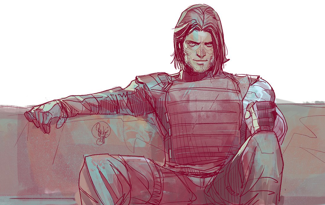 BuckyFiles's tweet image. Bucky Barnes by Otto Schmidt