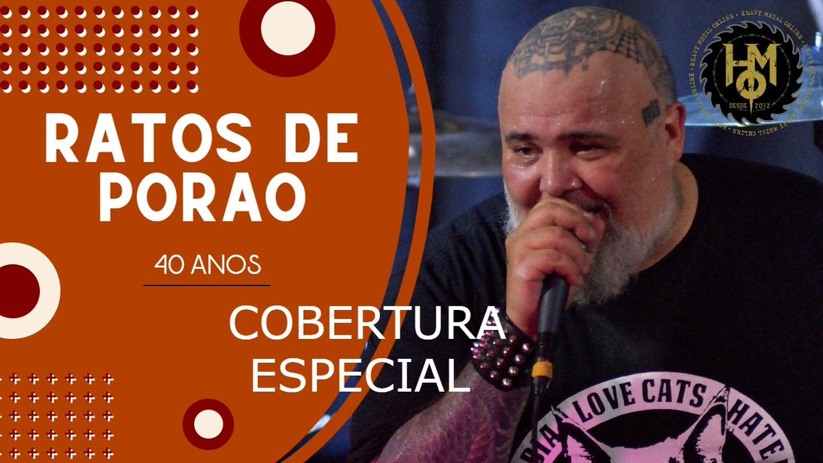 Já está disponível no YouTube do Heavy Metal Online a cobertura do show de "40 anos do R.D.P."

Confira a cobertura completa no YouTube do Heavy Metal On Line
youtube.com/watch?v=gAgV5e…
