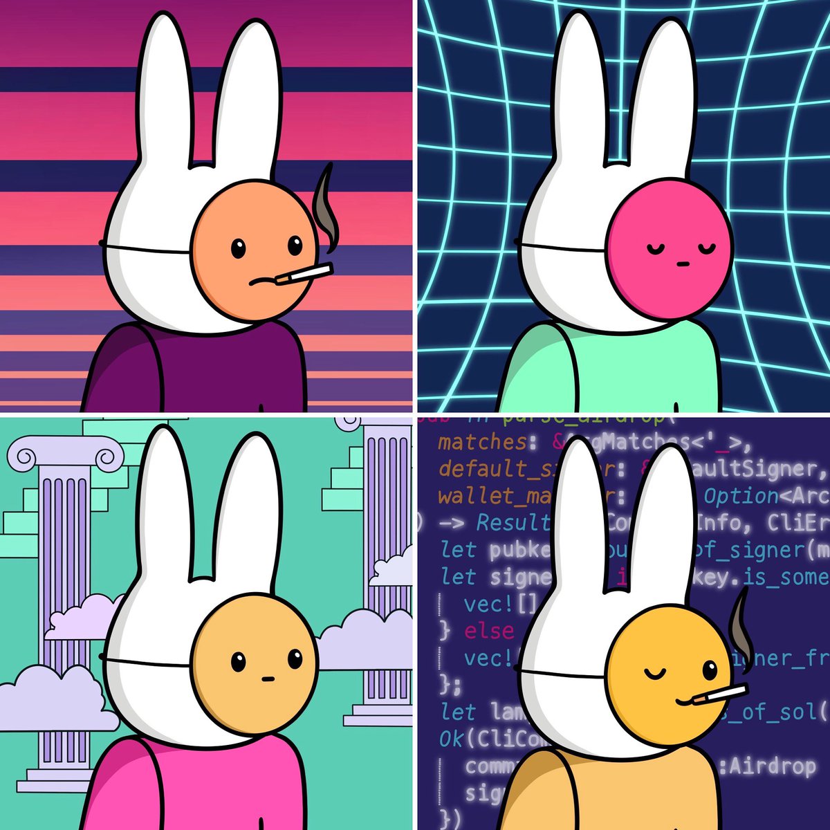 anon_rabbits's tweet photo. why keep it a secret any longer? here are 4/20 of our anons launching Friday! can you guess the name of series 3? https://t.co/iojQBrzJb0