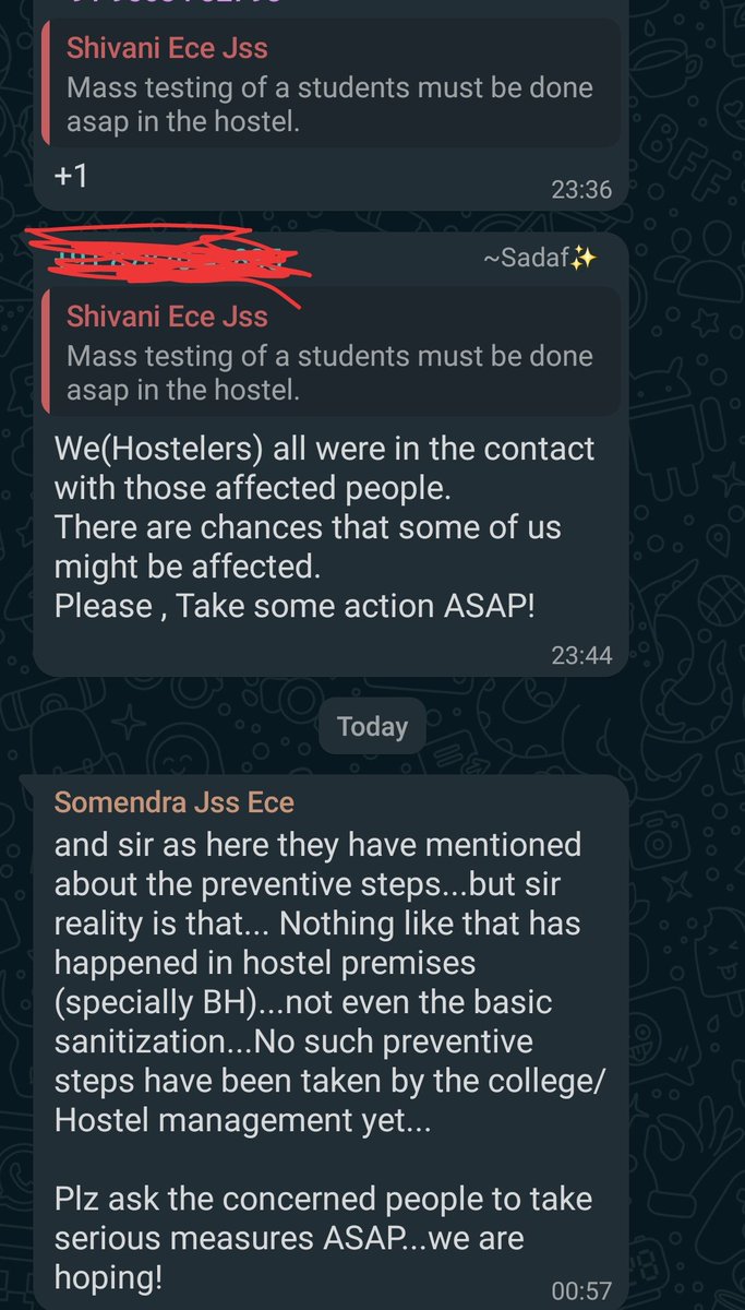 vulbst's tweet photo. This is the condition in JSS college 
Students have been infected in hostel. A lot have been in contact with them. College tells that preventive measures are taken but nothing has been done. Not even basic sanitation. At this rate our college will have tons of cases in few days. https://t.co/W47Y7Wlo2H