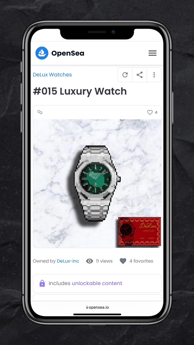 DeLuxInc's tweet photo. @NFTShillMachine DeLux Watches collection! #NFTs #LUX https://t.co/T3BnDzzBIg