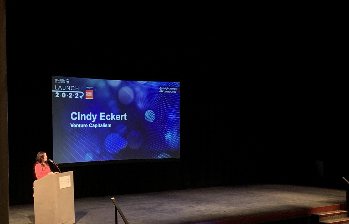 AColeGRCC's tweet photo. Cindy Eckert the @cindypinkceo shares her journey building 3 companies with 2 exits at Launch2022. #TriangleTruths #RCLaunch2022 https://t.co/ydDYtt62qn